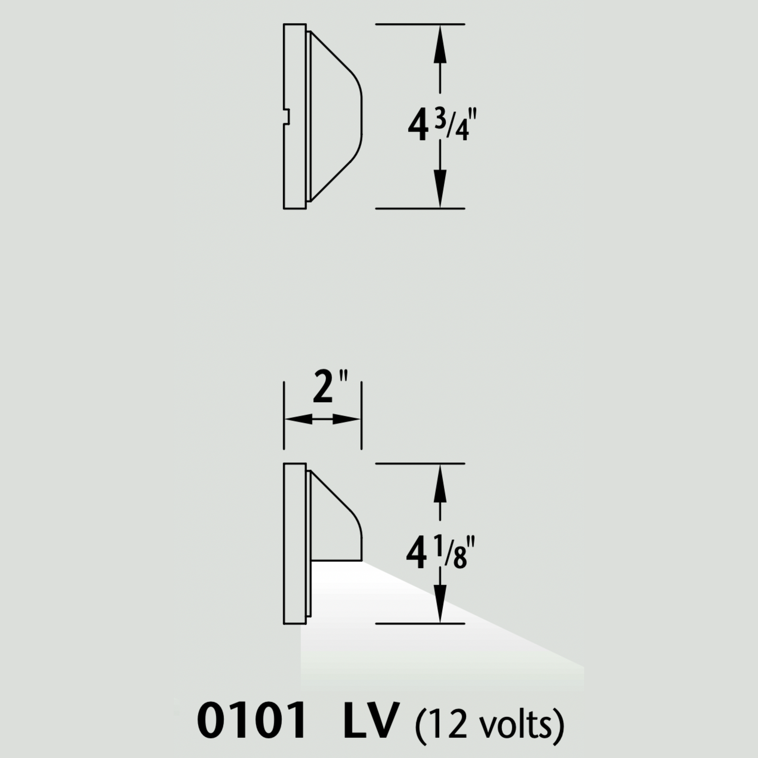 Luminaire paysager pour marche - 0101