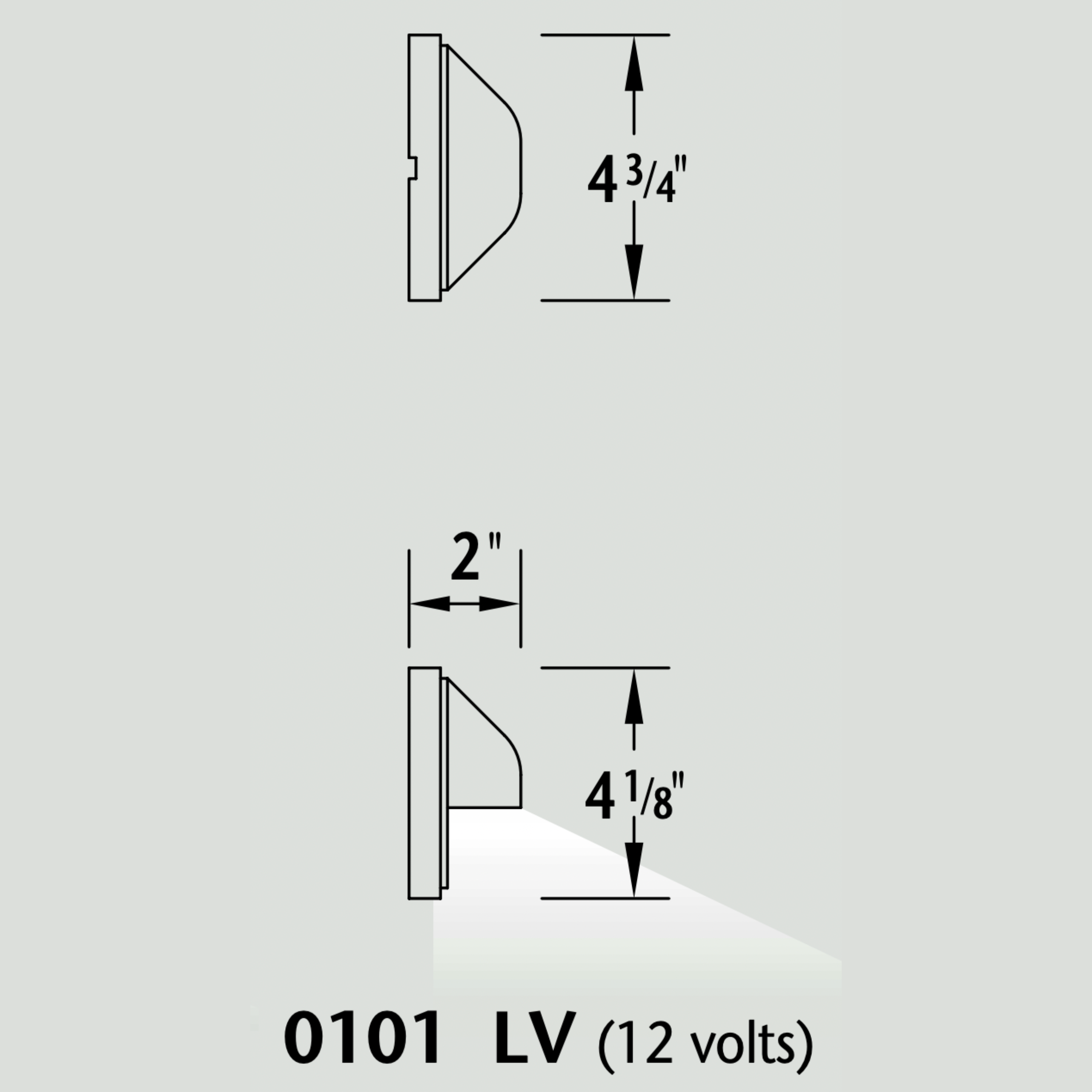 Luminaire paysager pour marche - 0101