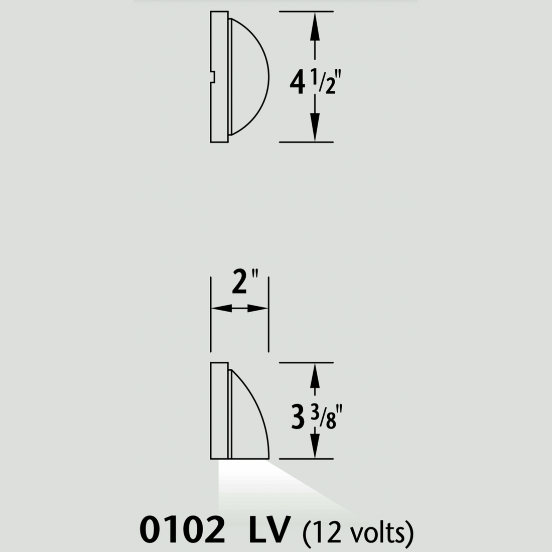 Luminaire paysager pour marche - 0102