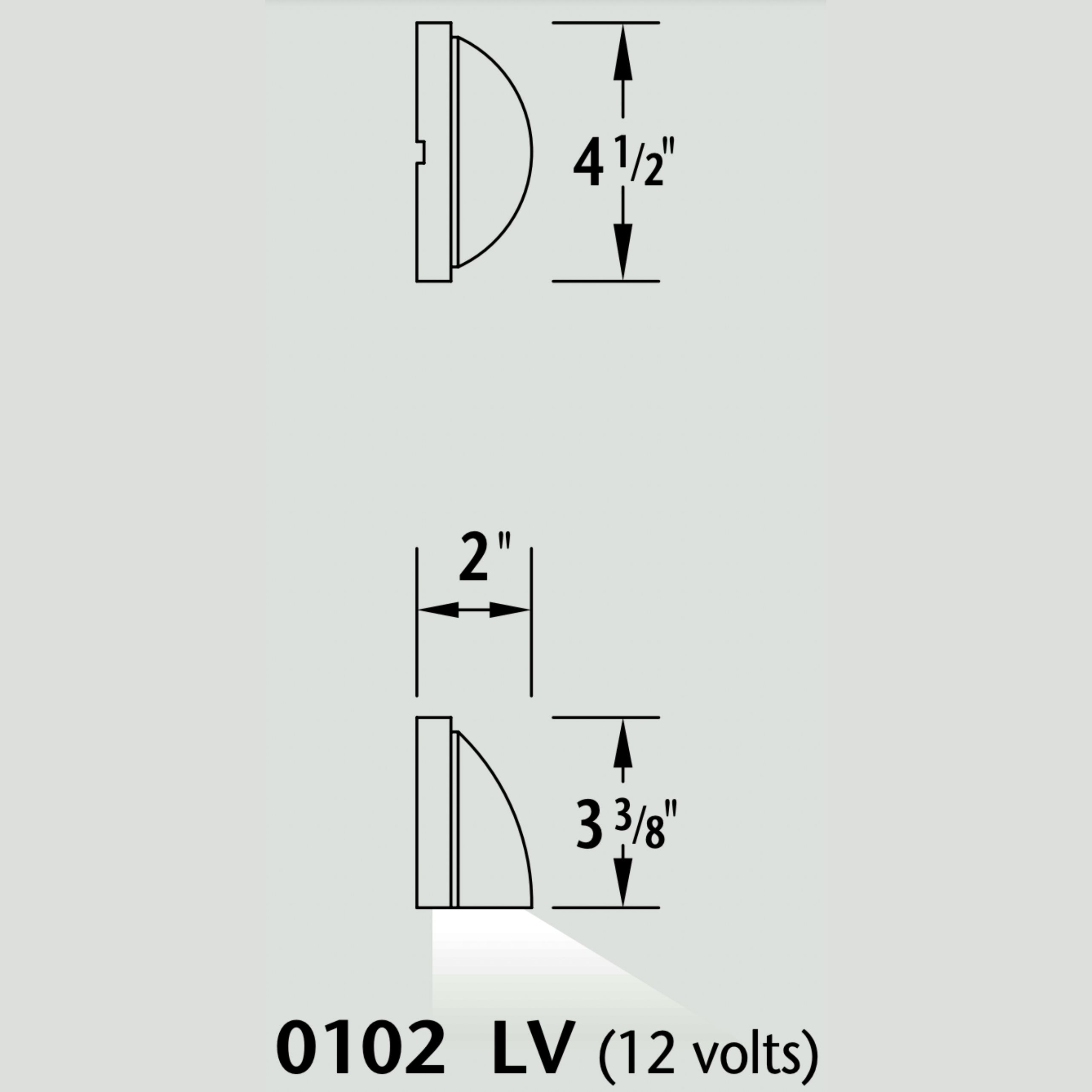 Luminaire paysager pour marche - 0102