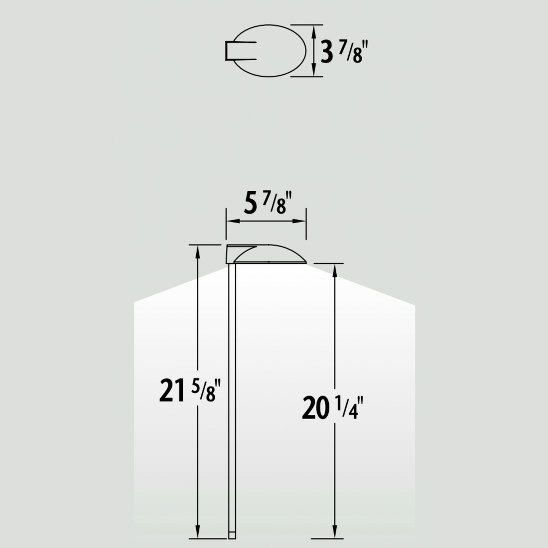 Luminaire paysager pour allées - 0109