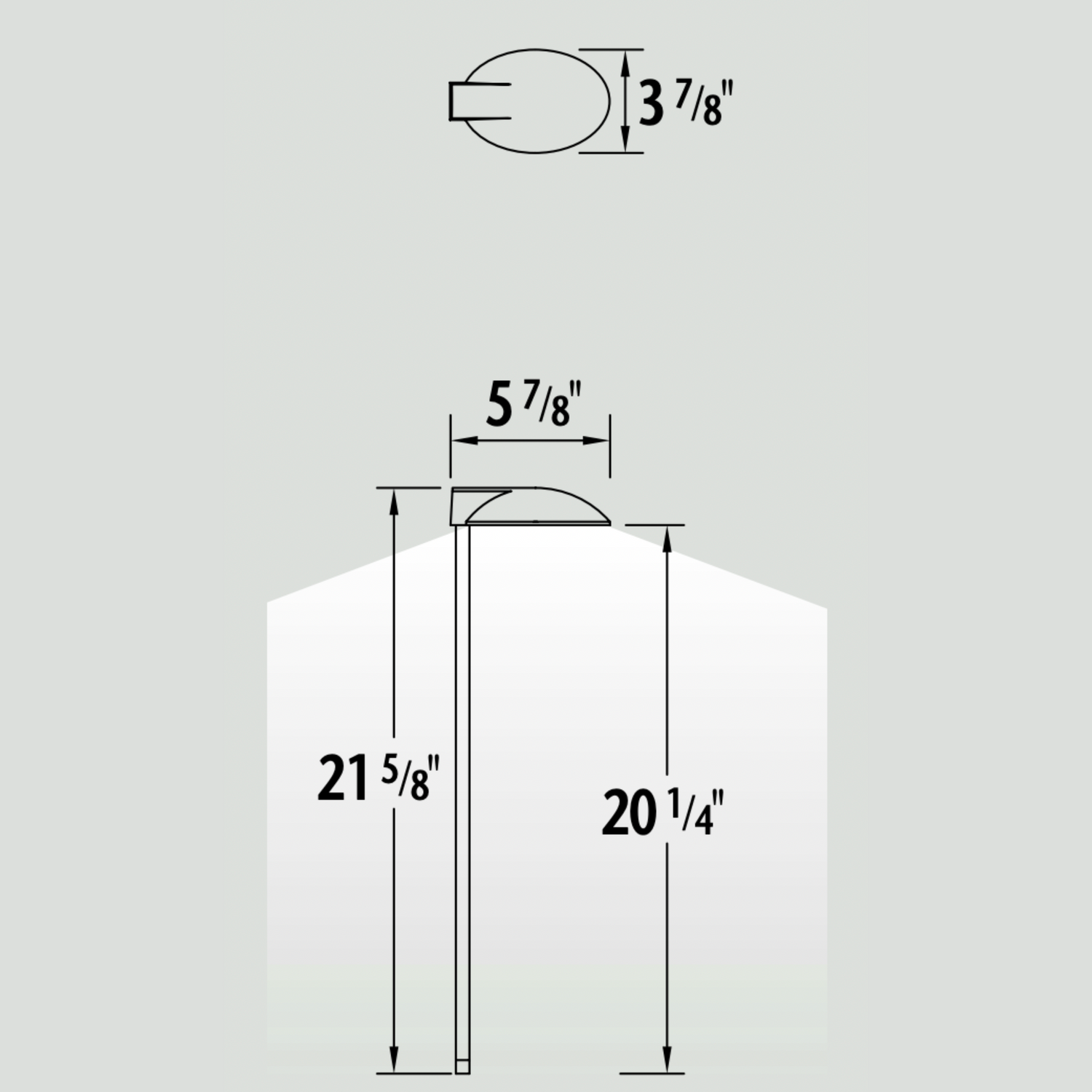 Luminaire paysager pour allées - 0109