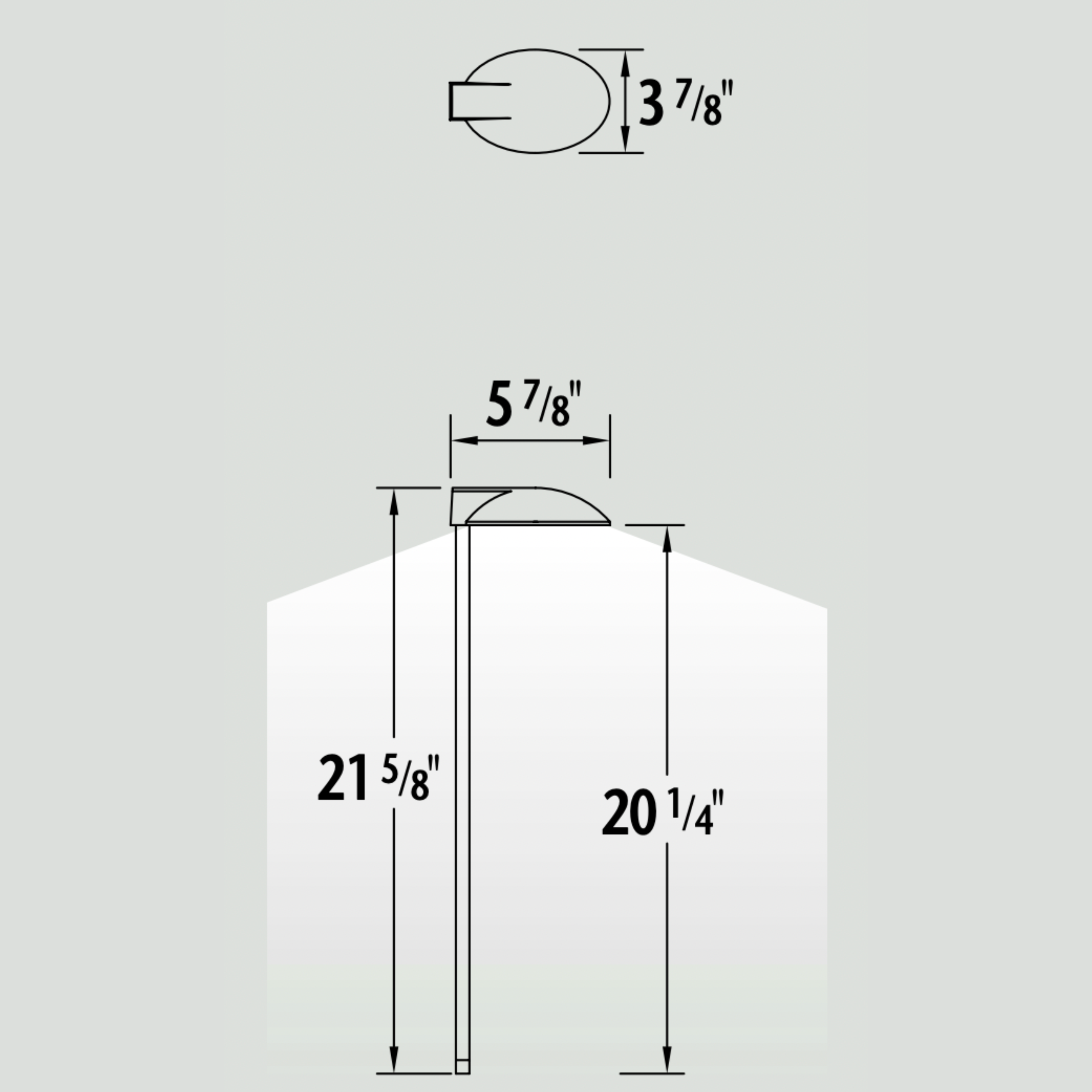 Luminaire paysager pour allées - 0109