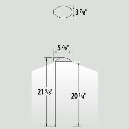 Luminaire paysager pour allées - 0109