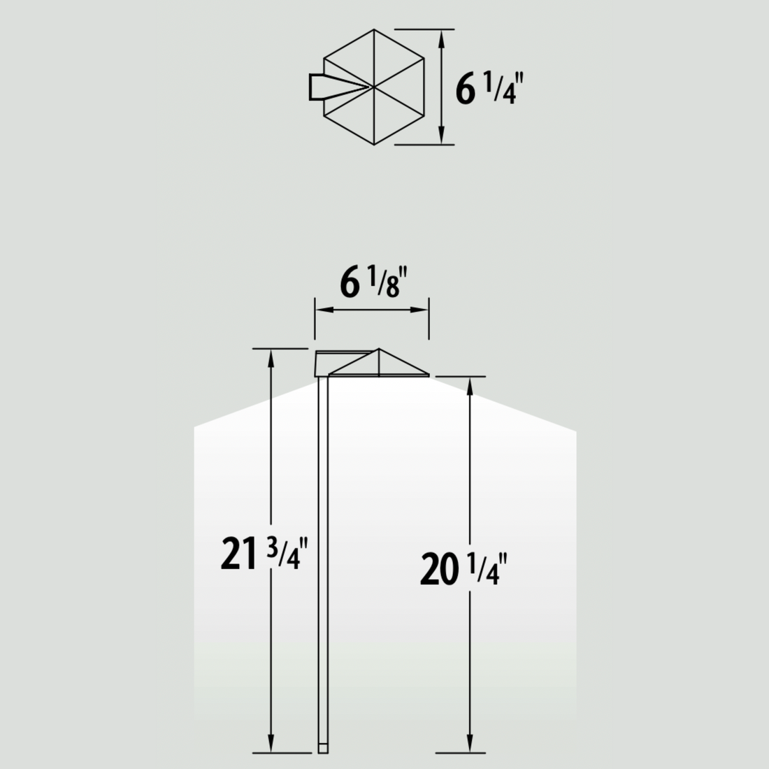 Luminaire paysager pour allées - 0110
