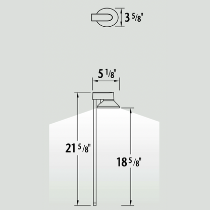 Luminaire paysager pour allées - 0111