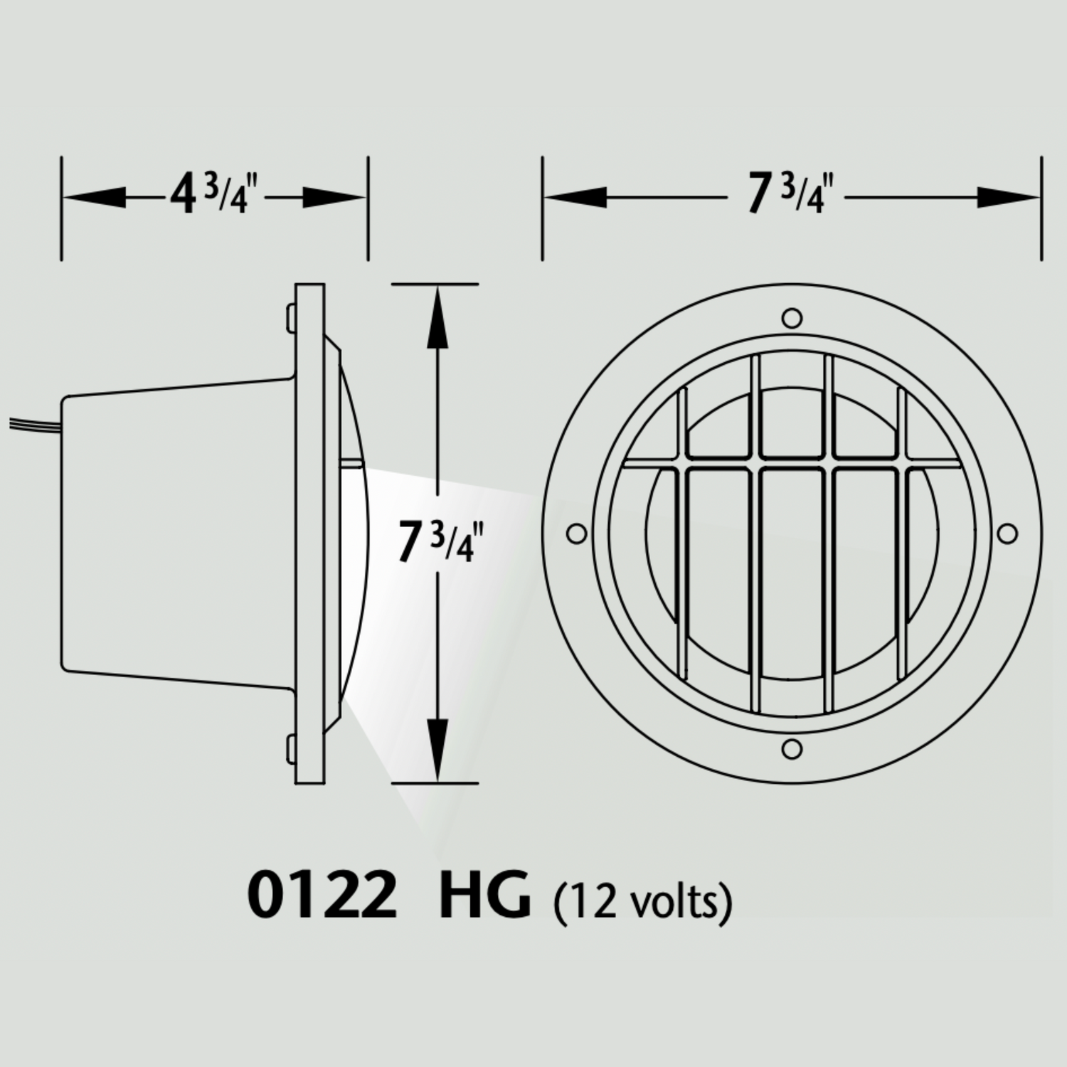 Luminaire paysagé pour enfouissement - 0122