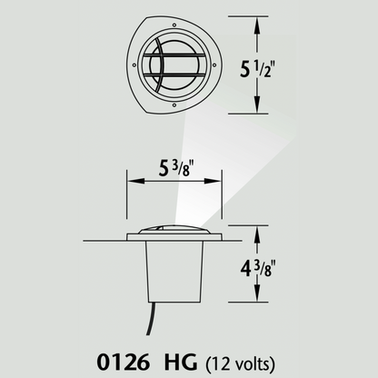 Luminaire paysager pour enfouissement - 0126