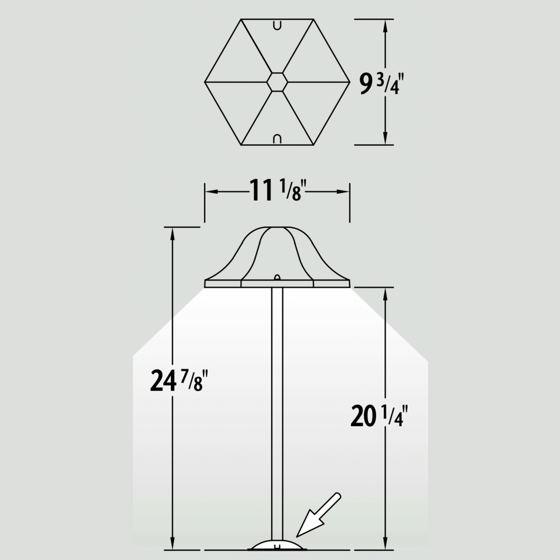 Luminaire paysager pour allées - 0216