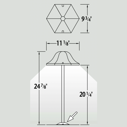Luminaire paysager pour allées - 0216