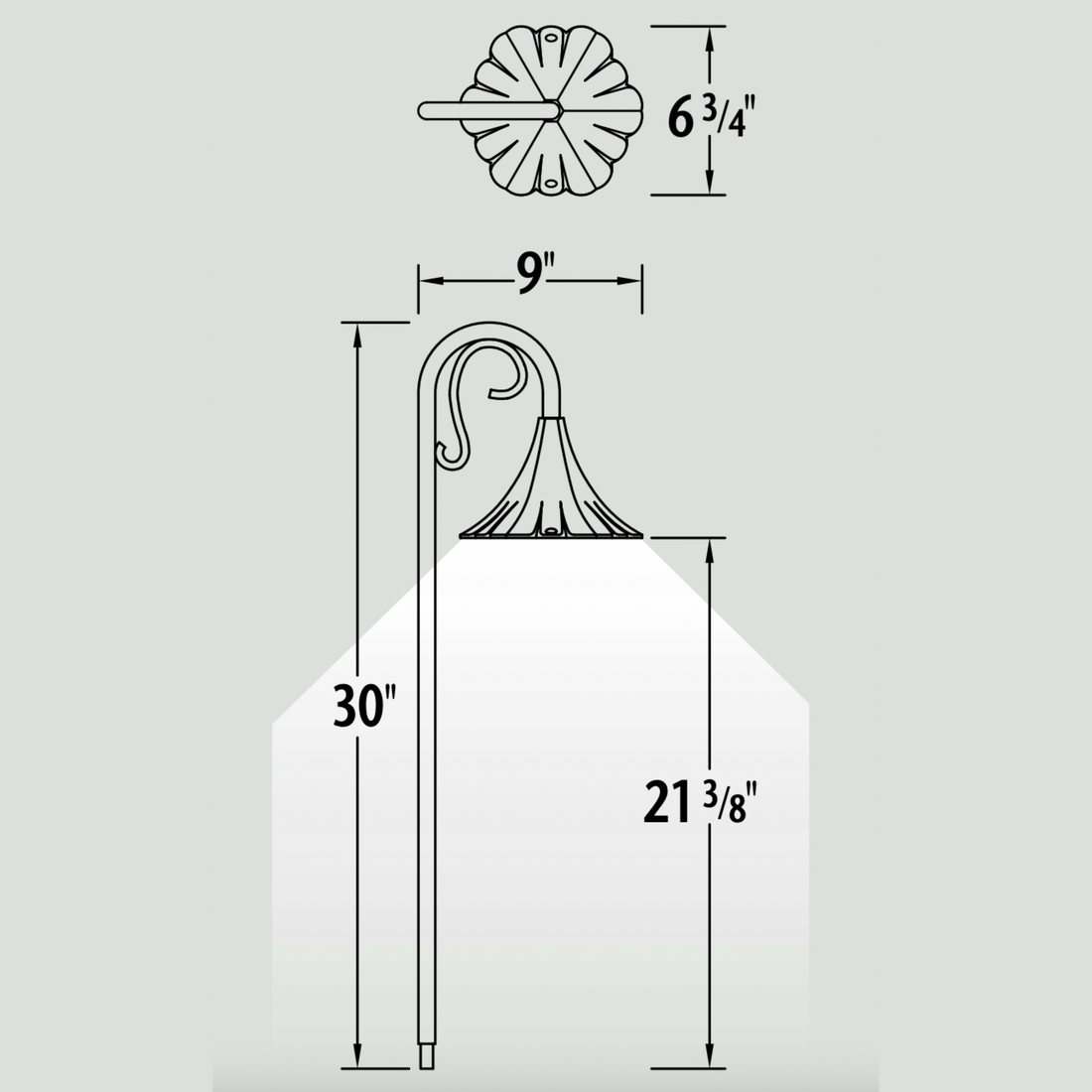 Luminaire paysager pour allées - 0220