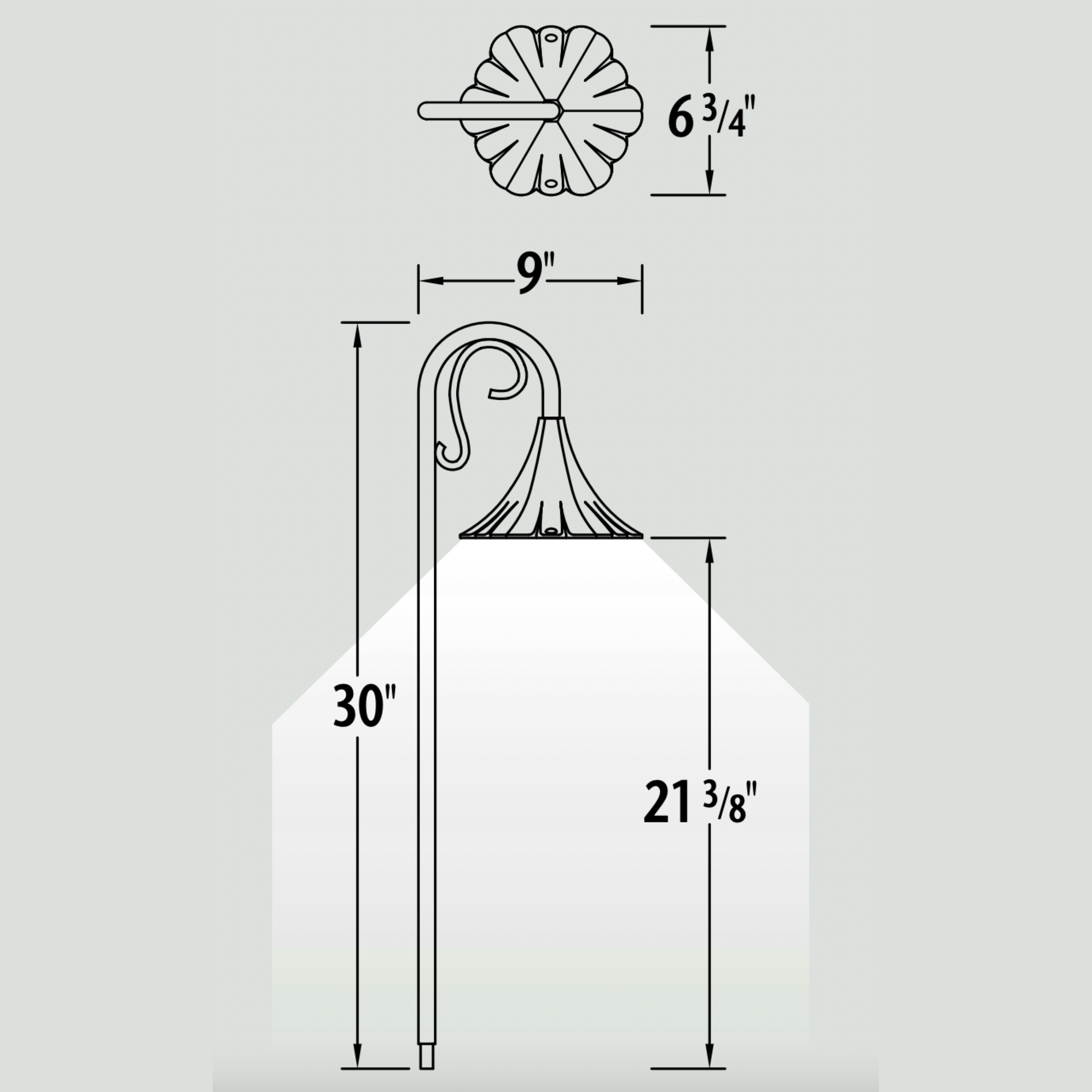 Luminaire paysager pour allées - 0220