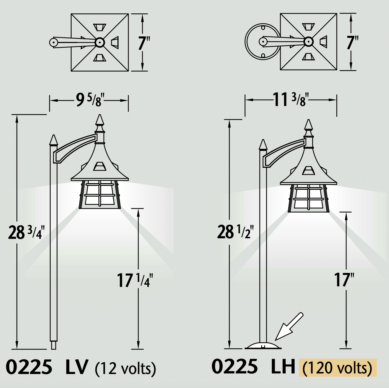 Luminaire paysager pour allées - 0225