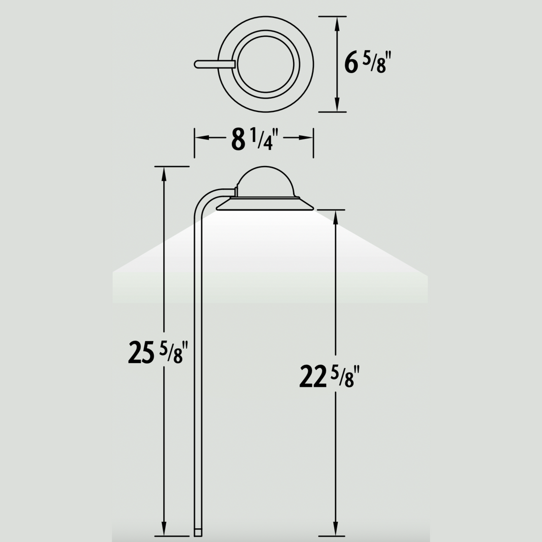 Luminaire paysager pour allées - 0603