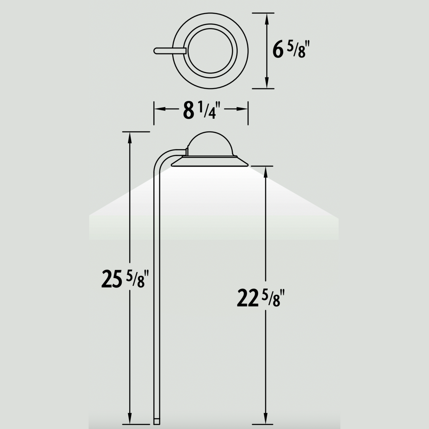 Luminaire paysager pour allées - 0603