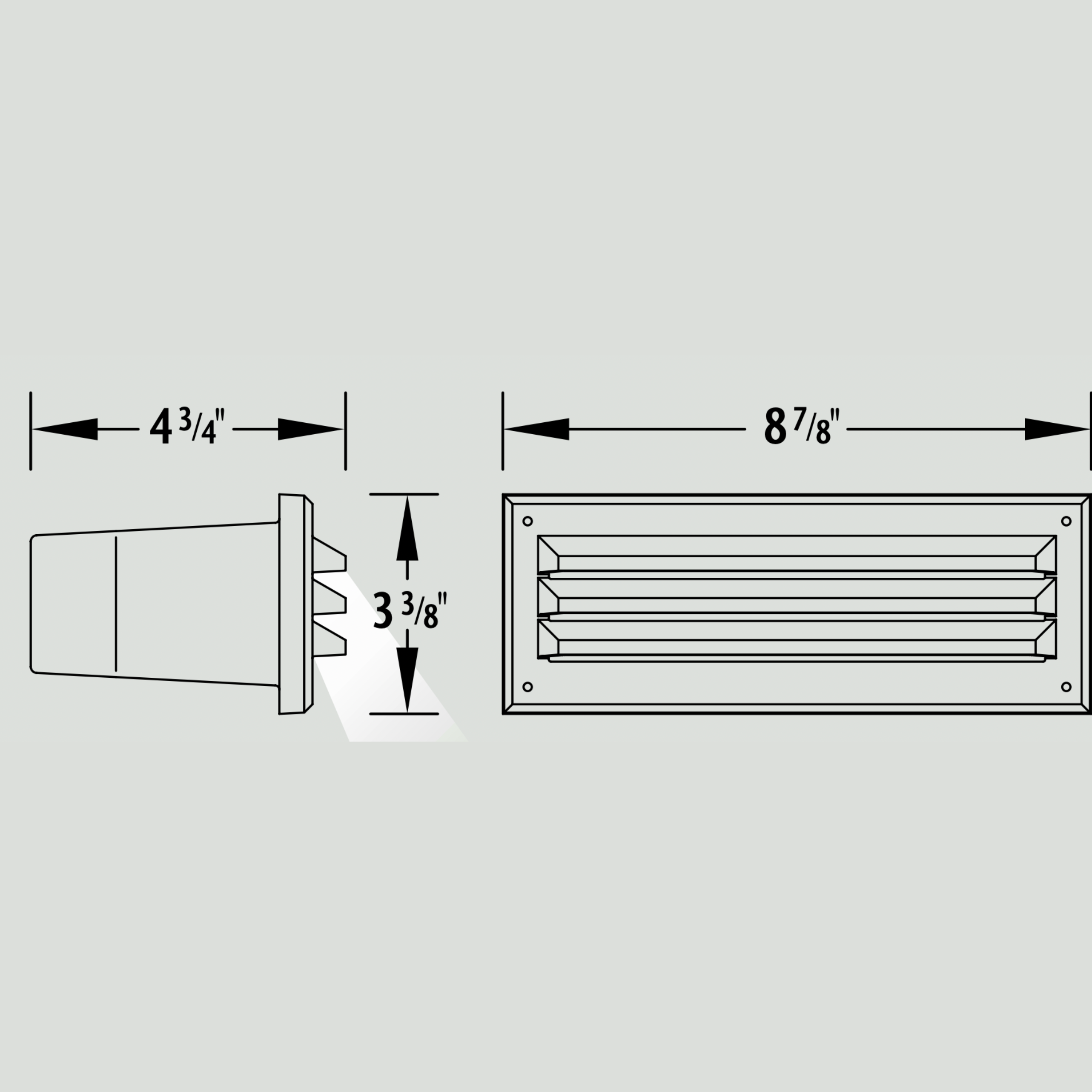 Luminaire paysager pour marche - 0930