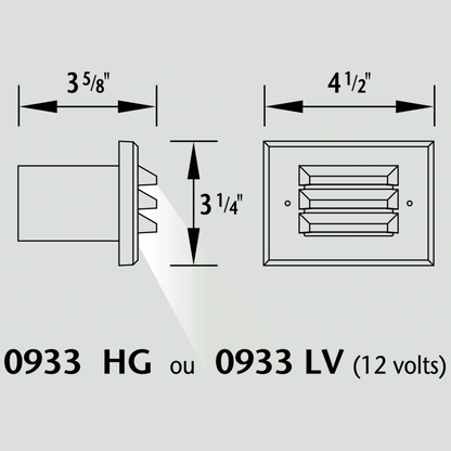 Luminaire paysager pour marche - 0933