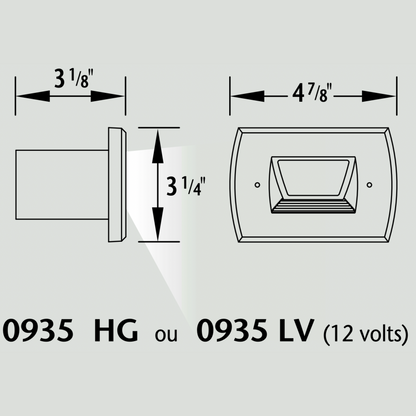 Luminaire paysager pour marche - 0935