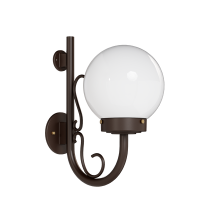 Key West - Up-Mount Wall Mount with Cane and Curl Small - 13097