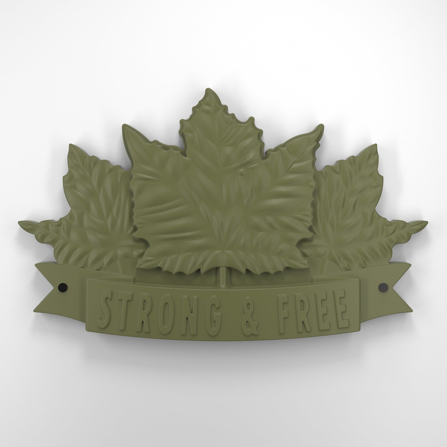 Strong and free • Plaque [1729]