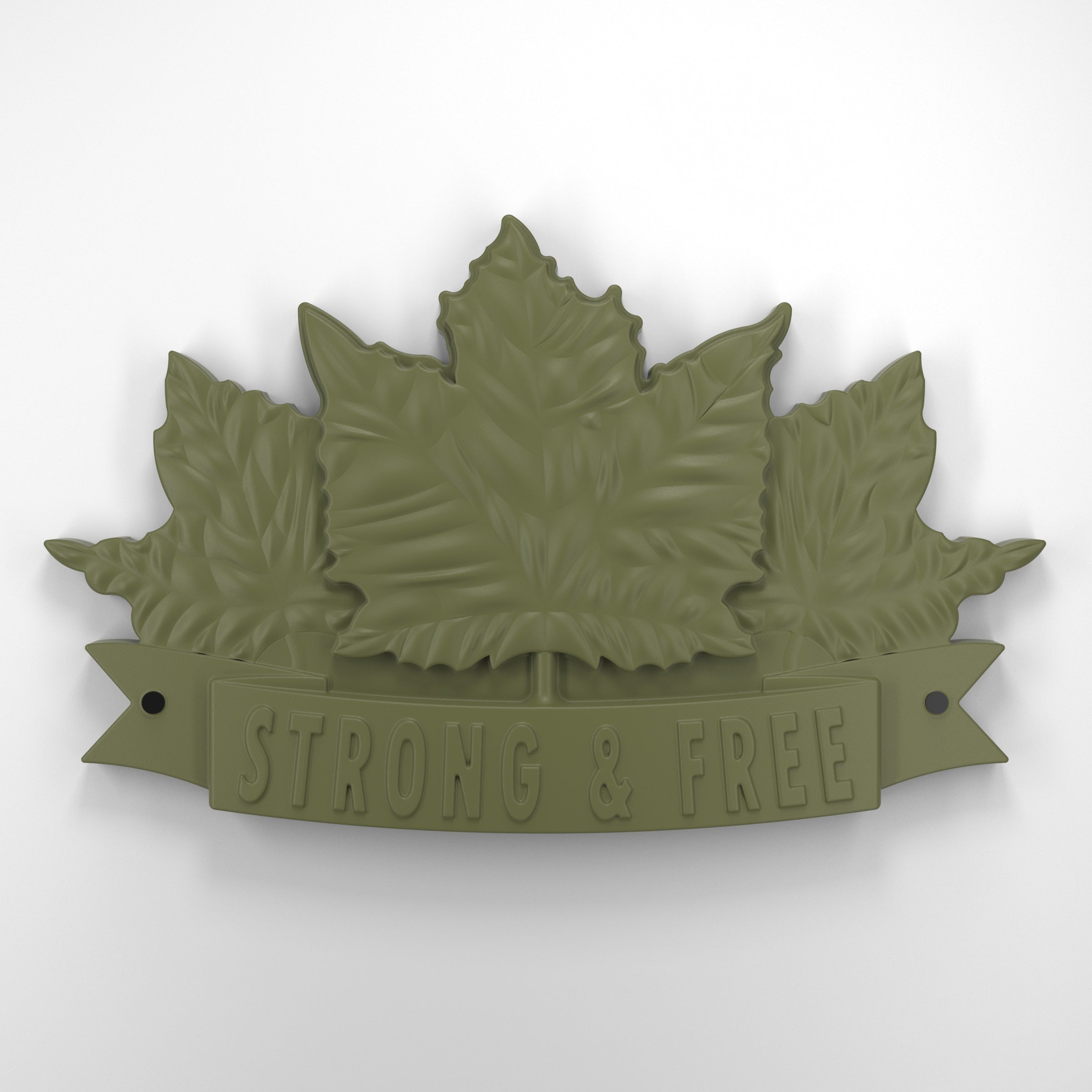 Strong and free • Plaque [1729]