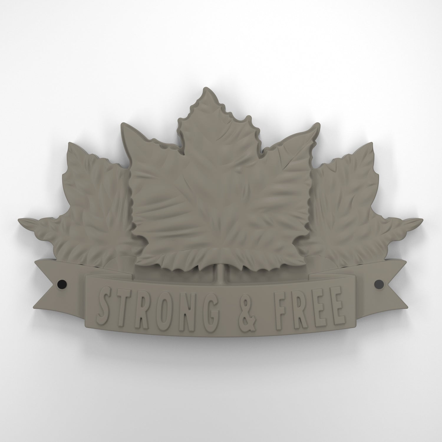 Strong and free • Plaque [1729]