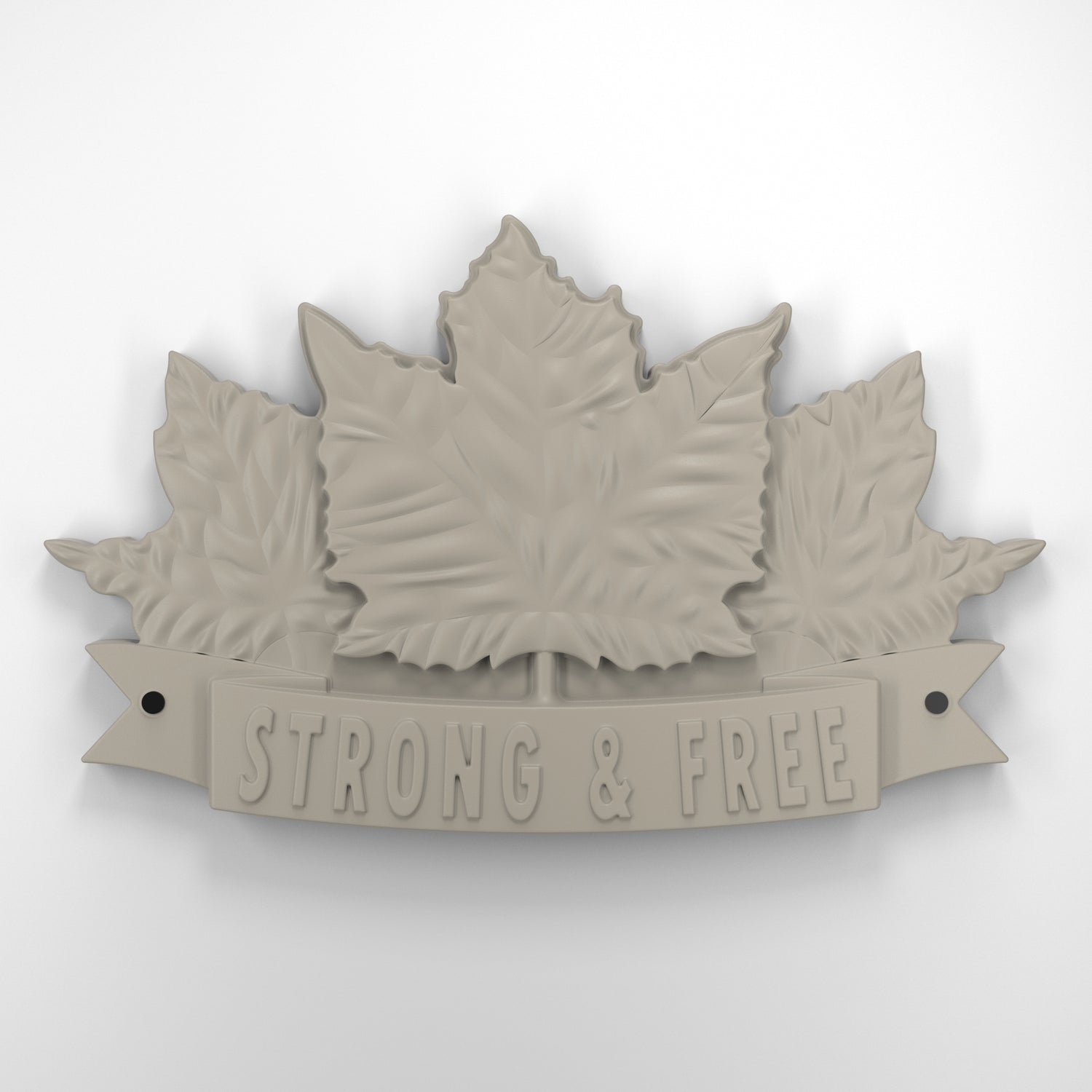 Strong and free • Plaque [1729]