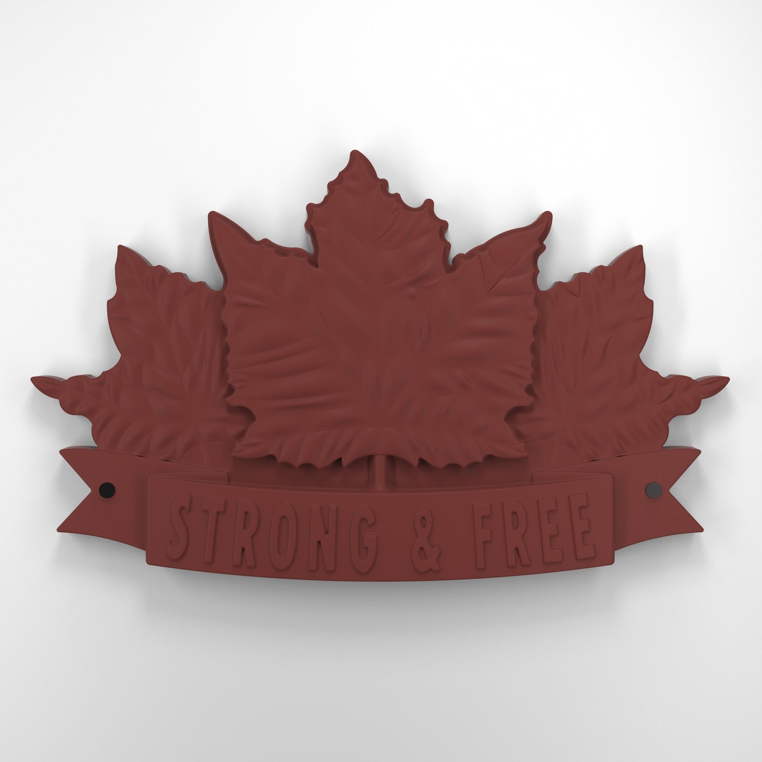 Strong and free • Plaque [1729]