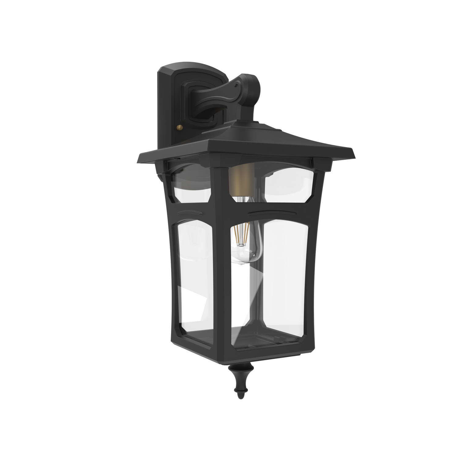 Lincoln - Luminaire mural extérieur montage vers le bas fond fermé format moyen - 20495