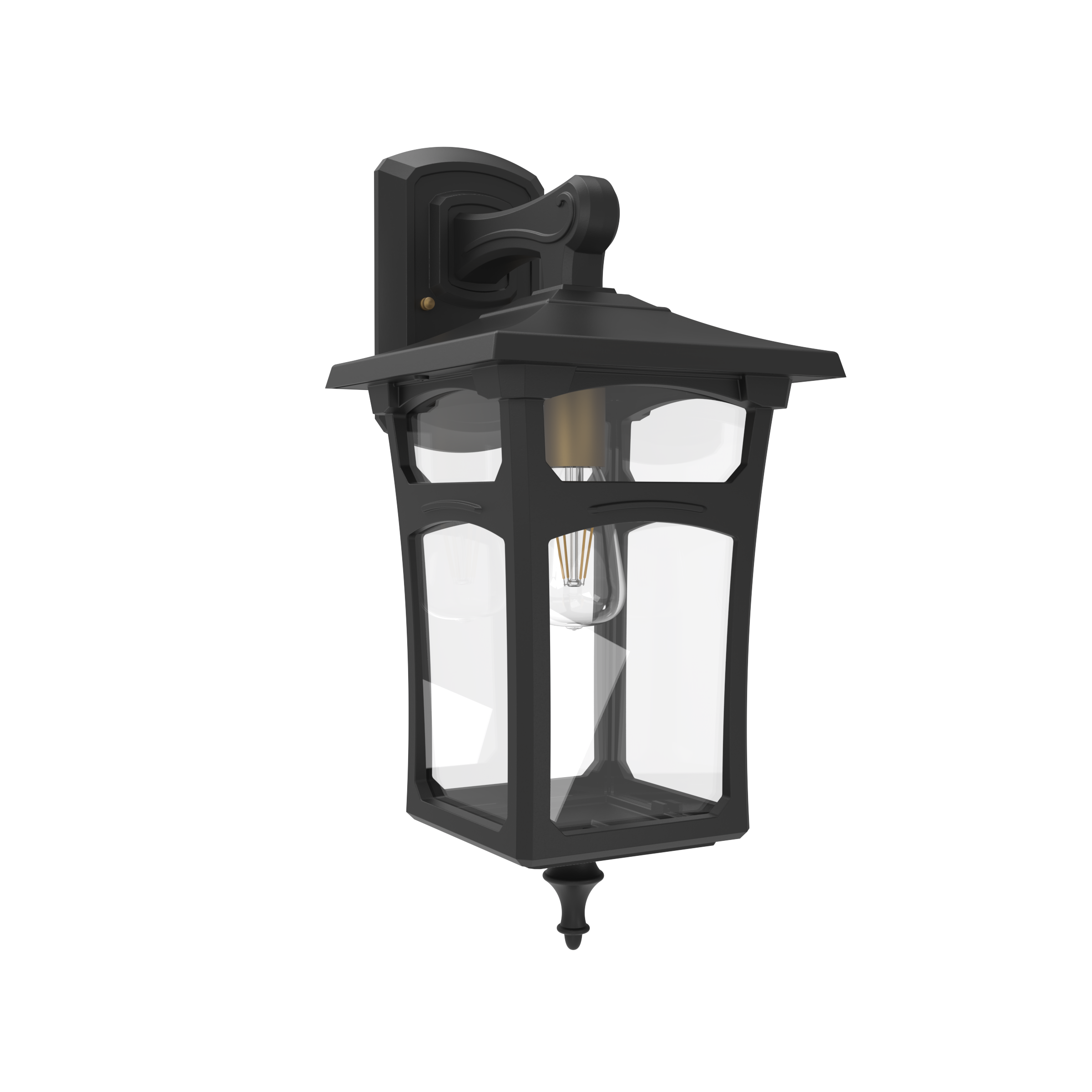 Lincoln - Luminaire mural extérieur montage vers le bas fond fermé format moyen - 20495