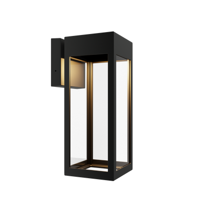 Stockholm • Luminaire mural extérieur montage vers le bas fond ouvert format moyen [21621]