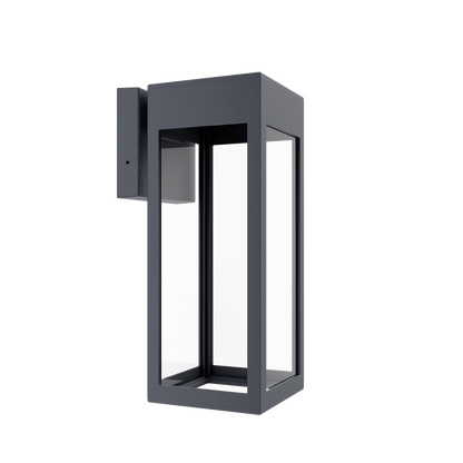 Stockholm • Luminaire mural extérieur montage vers le bas fond ouvert format moyen [21621]