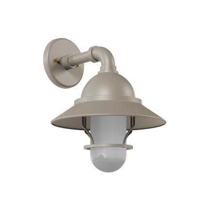 San Francisco - Luminaire mural extérieur montage vers le bas avec globe et grille format moyen - 22221