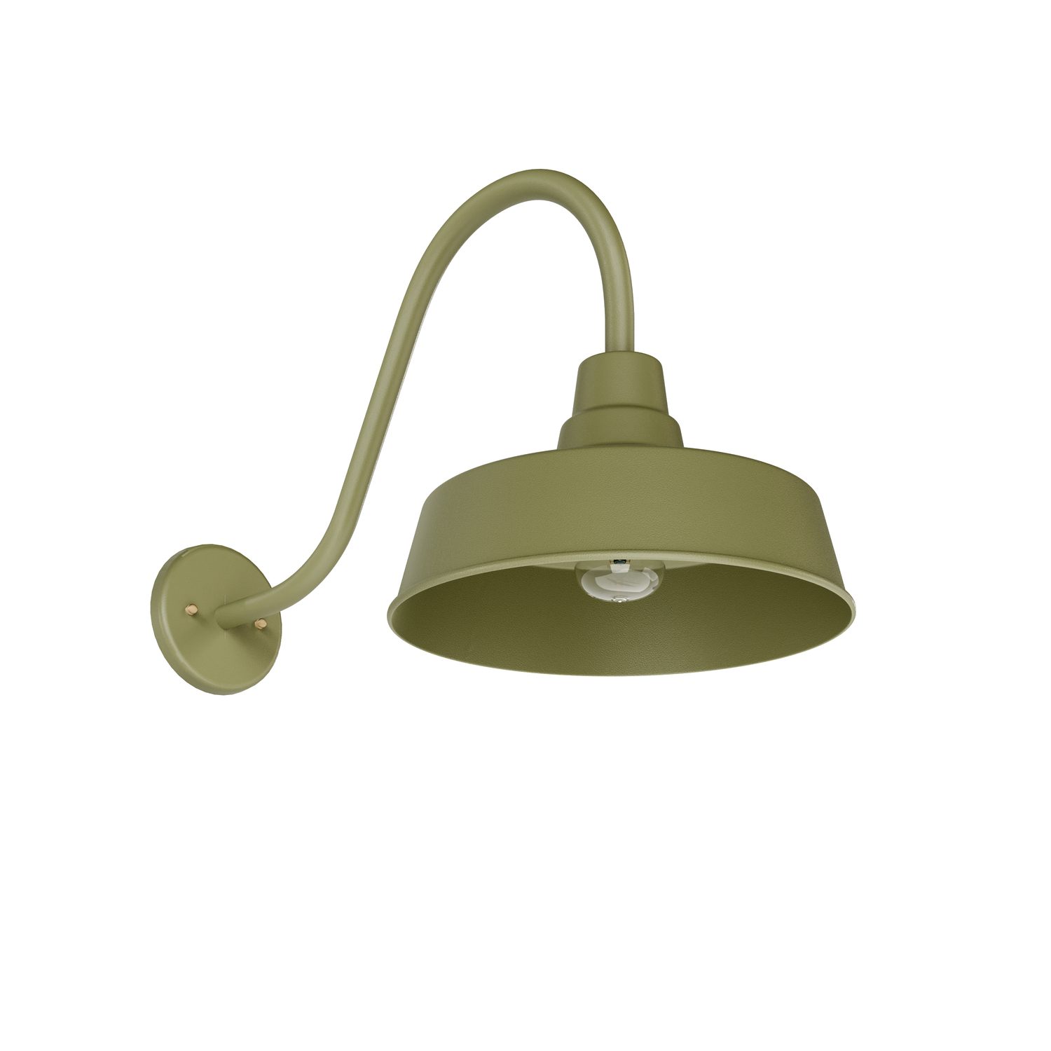 San Francisco • Luminaire mural extérieur montage vers le bas sur col de cygne fond ouvert format moyen [22992]