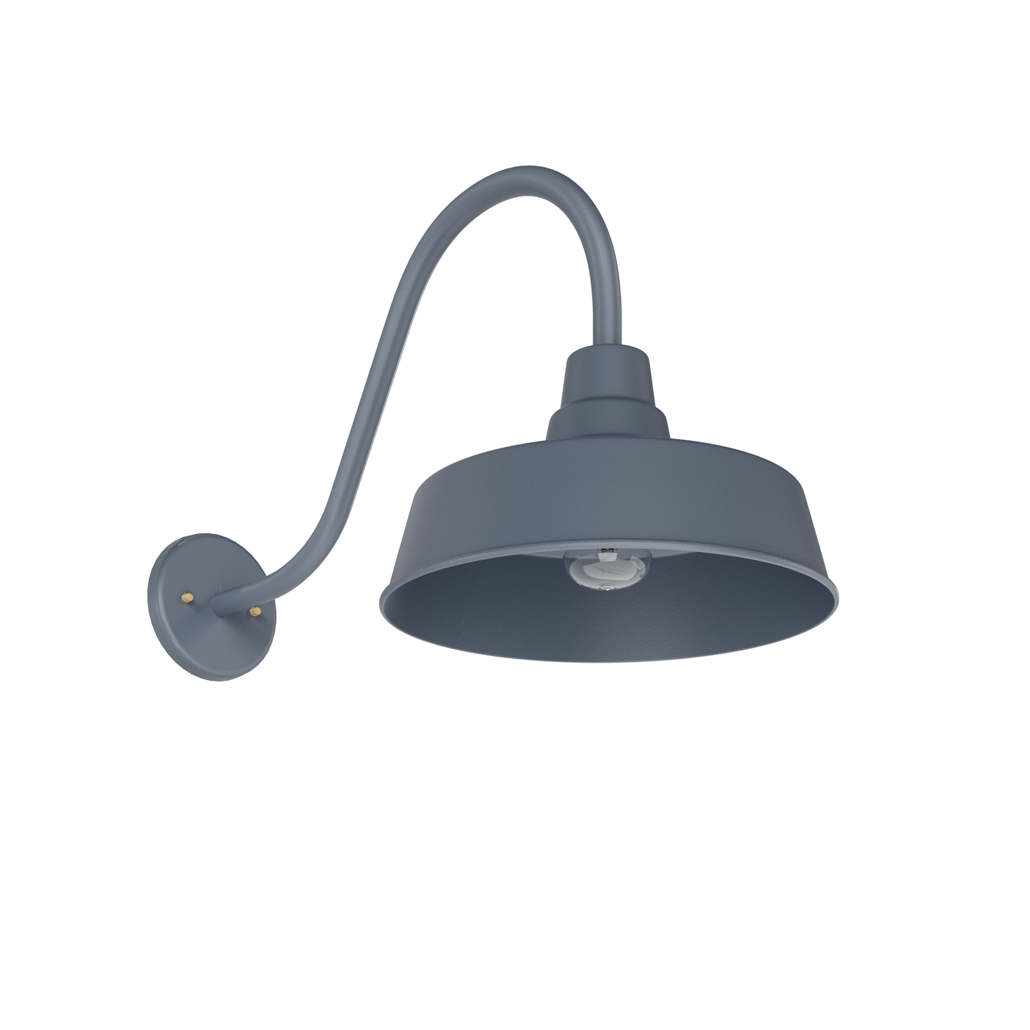 San Francisco • Luminaire mural extérieur montage vers le bas sur col de cygne fond ouvert format moyen [22992]