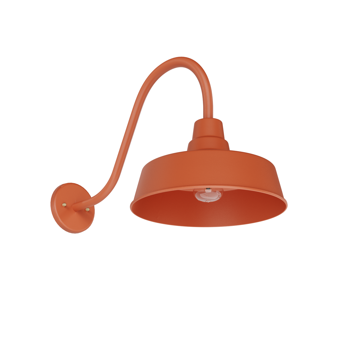 San Francisco • Luminaire mural extérieur montage vers le bas sur col de cygne fond ouvert format moyen [22992]