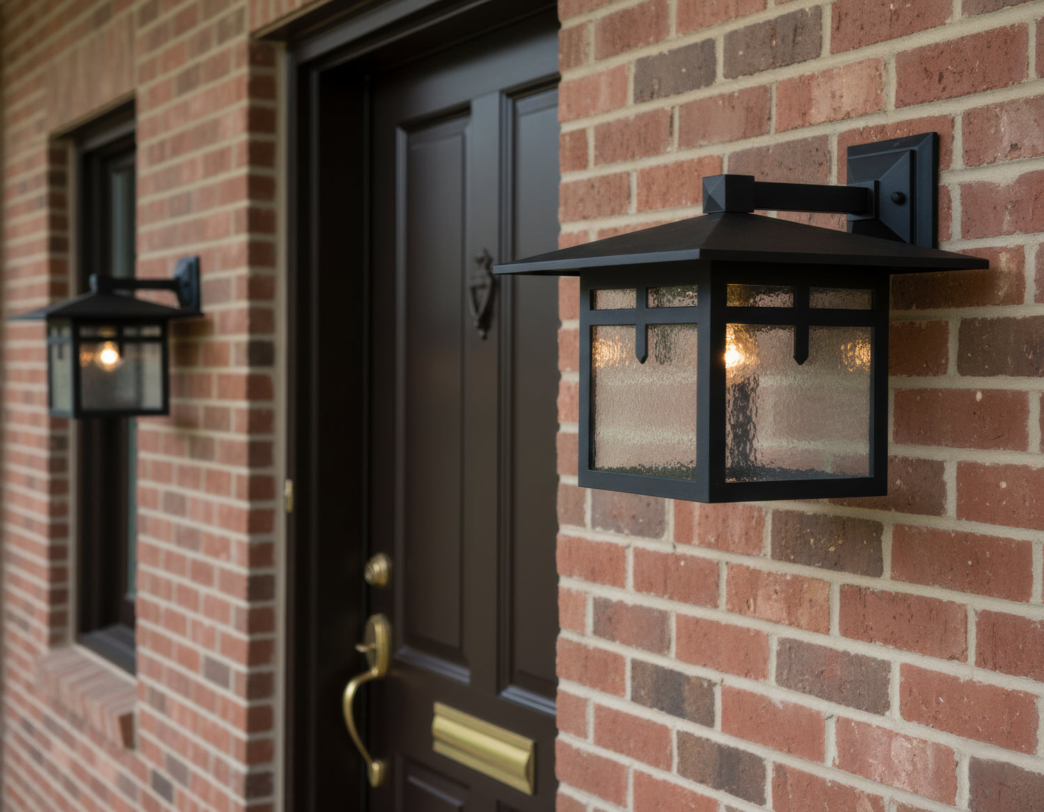 Glasgow - Luminaire mural extérieur montage vers le bas fond ouvert format moyen - 28864