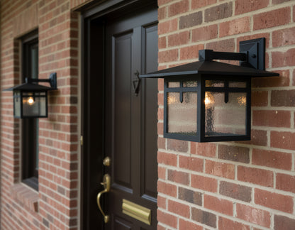 Glasgow - Luminaire mural extérieur montage vers le bas fond ouvert format moyen - 28864