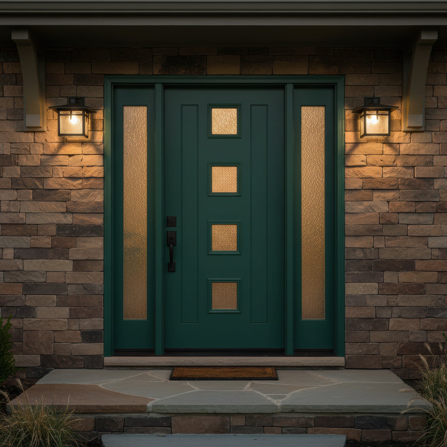 Glasgow - Luminaire mural extérieur montage vers le bas fond ouvert format moyen - 28864