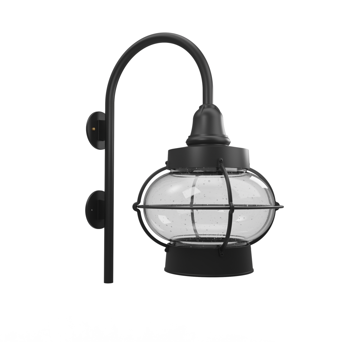 Bridgeport - Luminaire mural extérieur montage vers le bas avec canne fond ouvert format grand - 31899