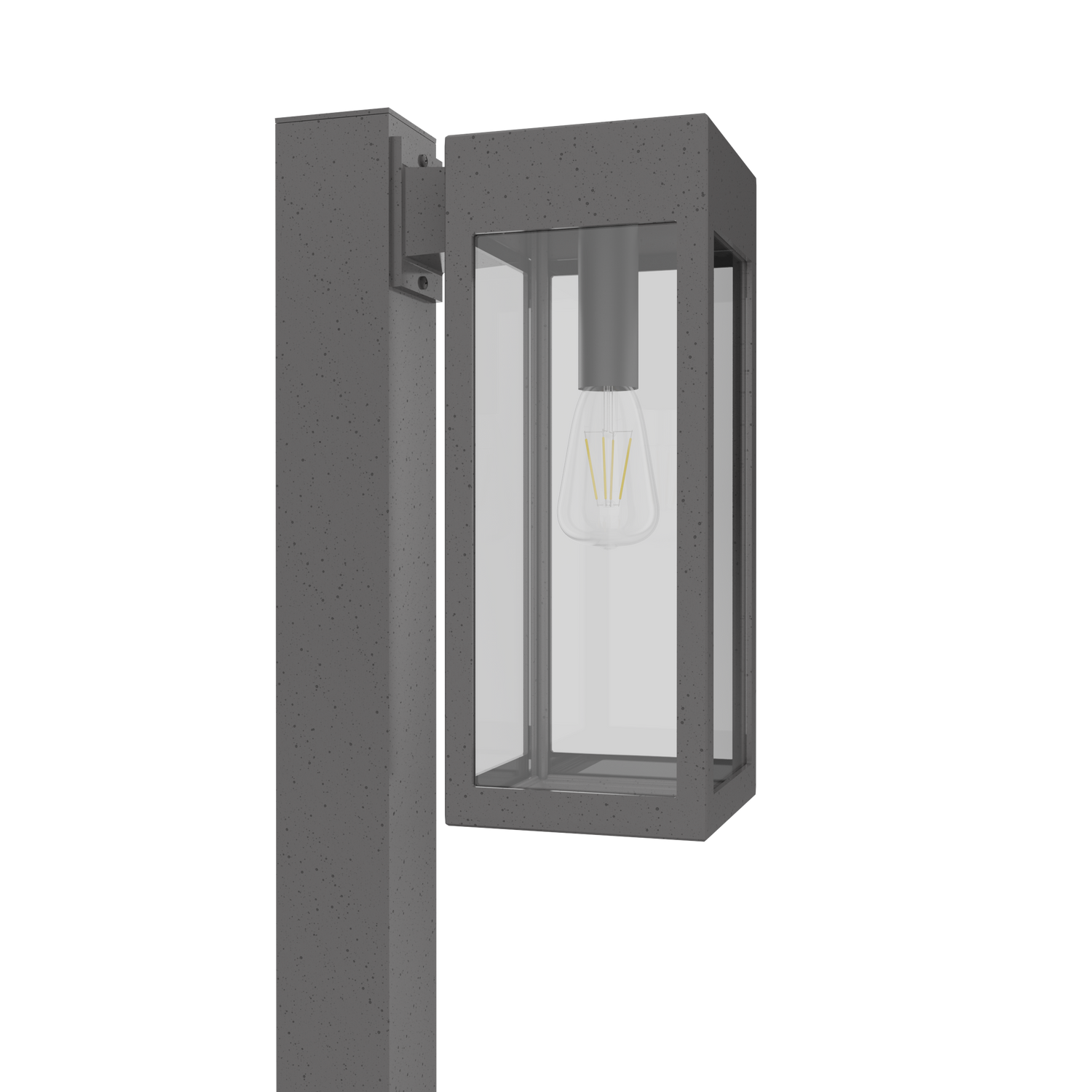 Stockholm • Luminaire pour poteau extérieur montage vers le bas fond ouvert format moyen [21636]