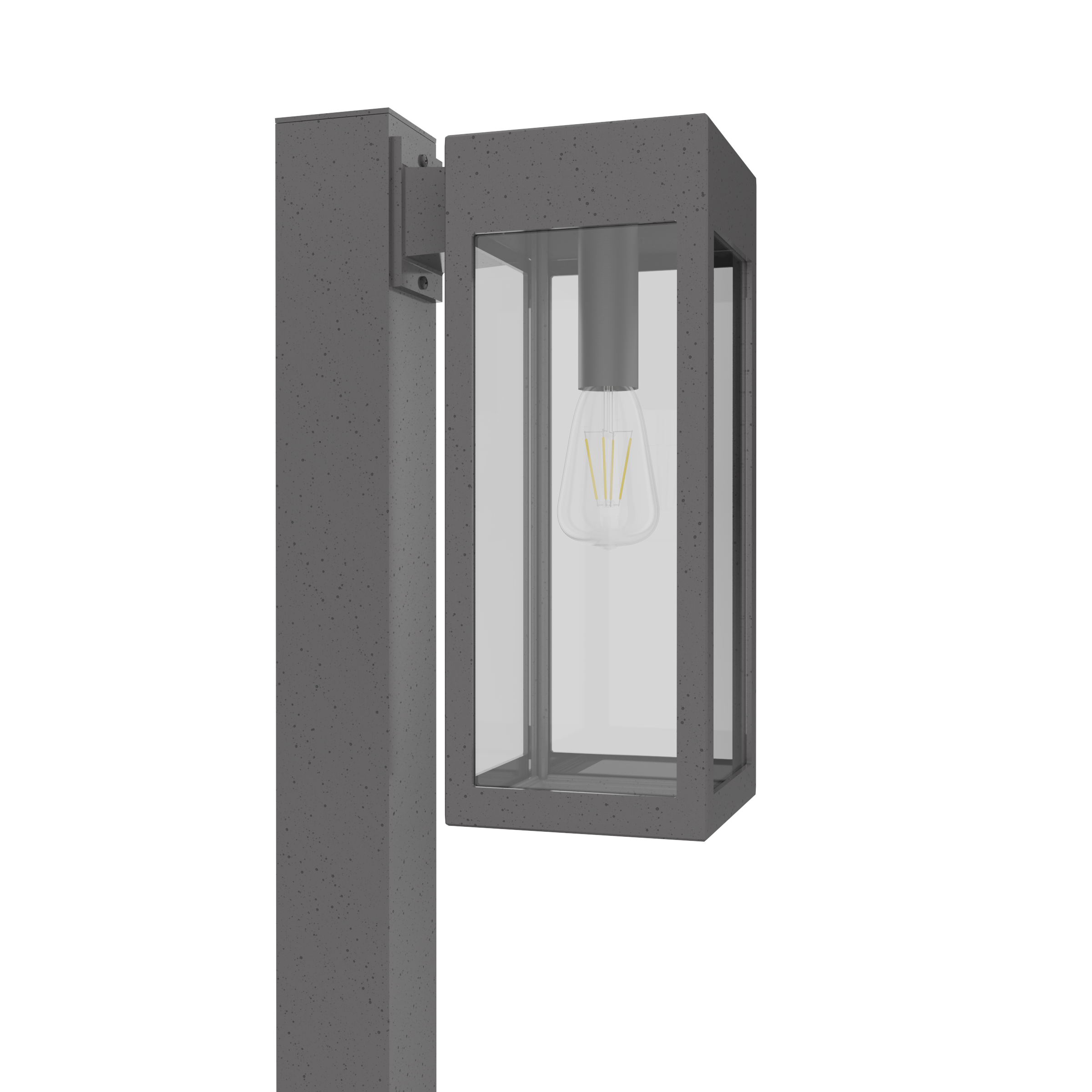 Stockholm • Luminaire pour poteau extérieur montage vers le bas fond ouvert format moyen [21636]