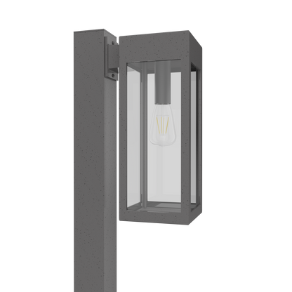 Stockholm • Luminaire pour poteau extérieur montage vers le bas fond ouvert format moyen [21636]