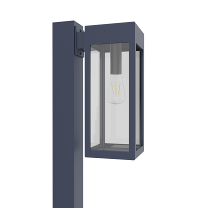 Stockholm • Luminaire pour poteau extérieur montage vers le bas fond ouvert format moyen [21636]
