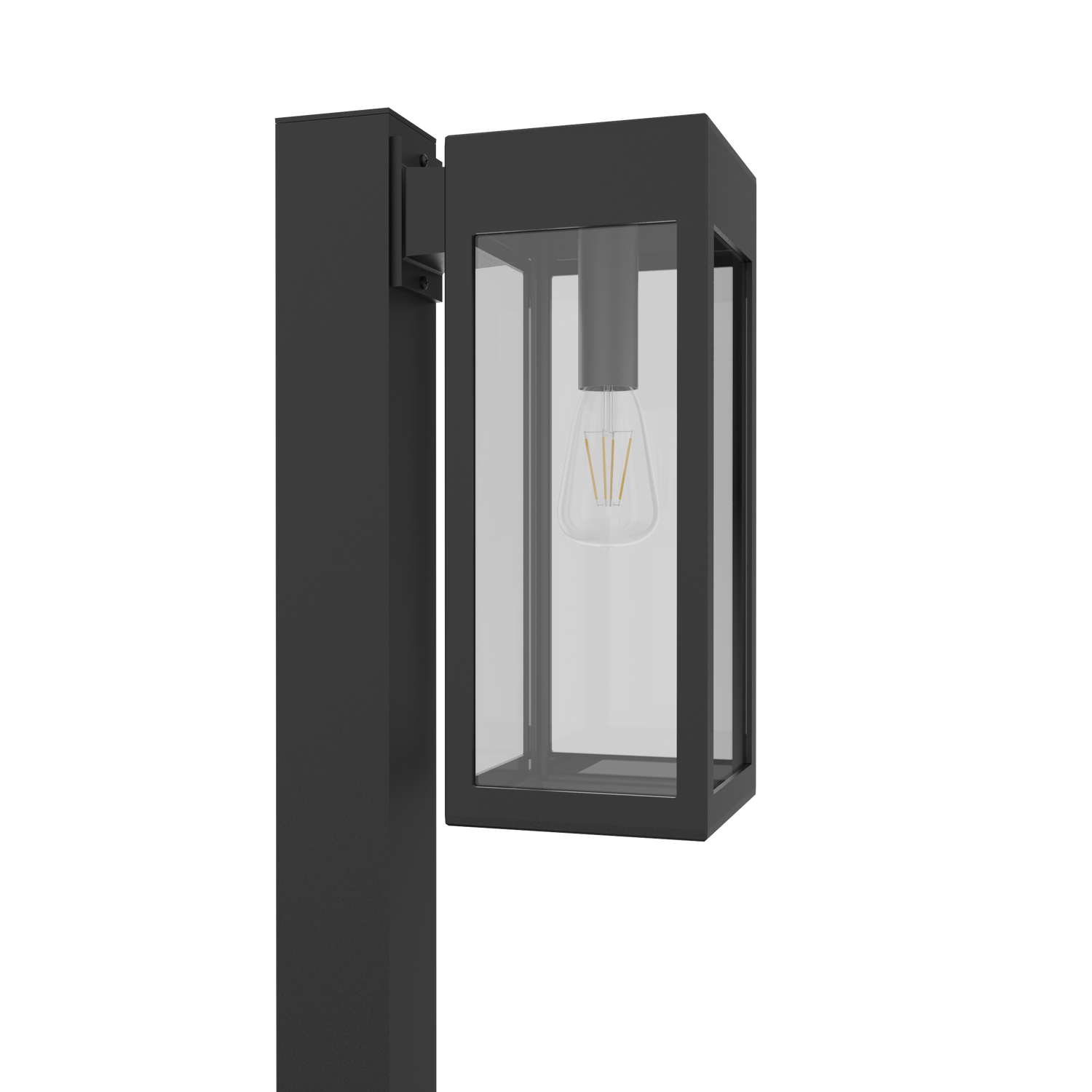 Stockholm • Luminaire pour poteau extérieur montage vers le bas fond ouvert format moyen [21636]