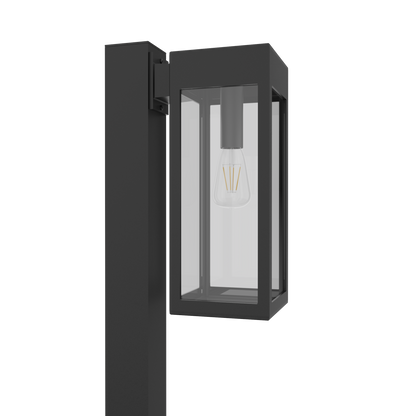 Stockholm • Luminaire pour poteau extérieur montage vers le bas fond ouvert format moyen [21636]