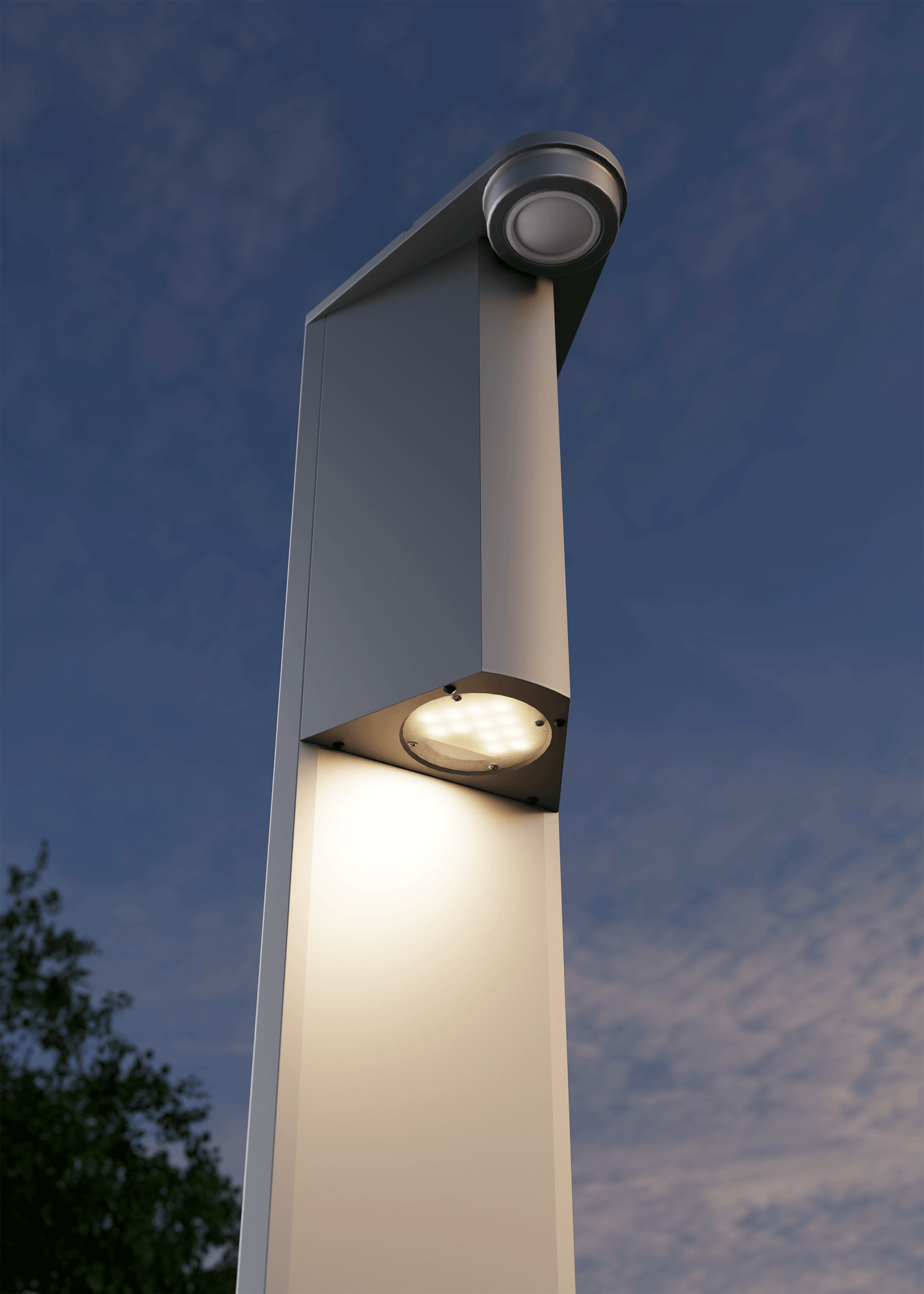 Piédestal Universel &quot;Commercial&quot; SNOC pour 2 bornes de recharge Type 2 VE • P2