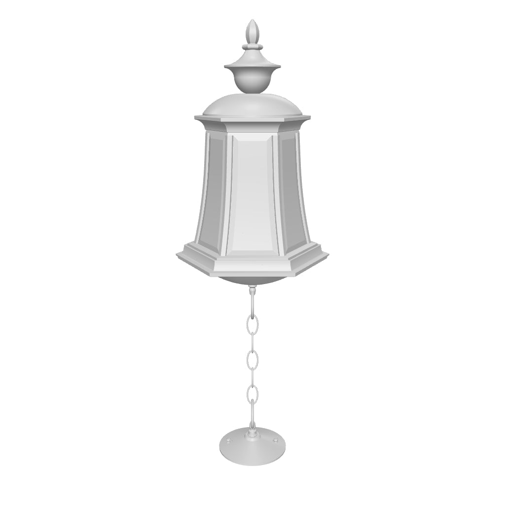 Westminster - Montage au plafond avec chaine fond fermé format moyen - 23555