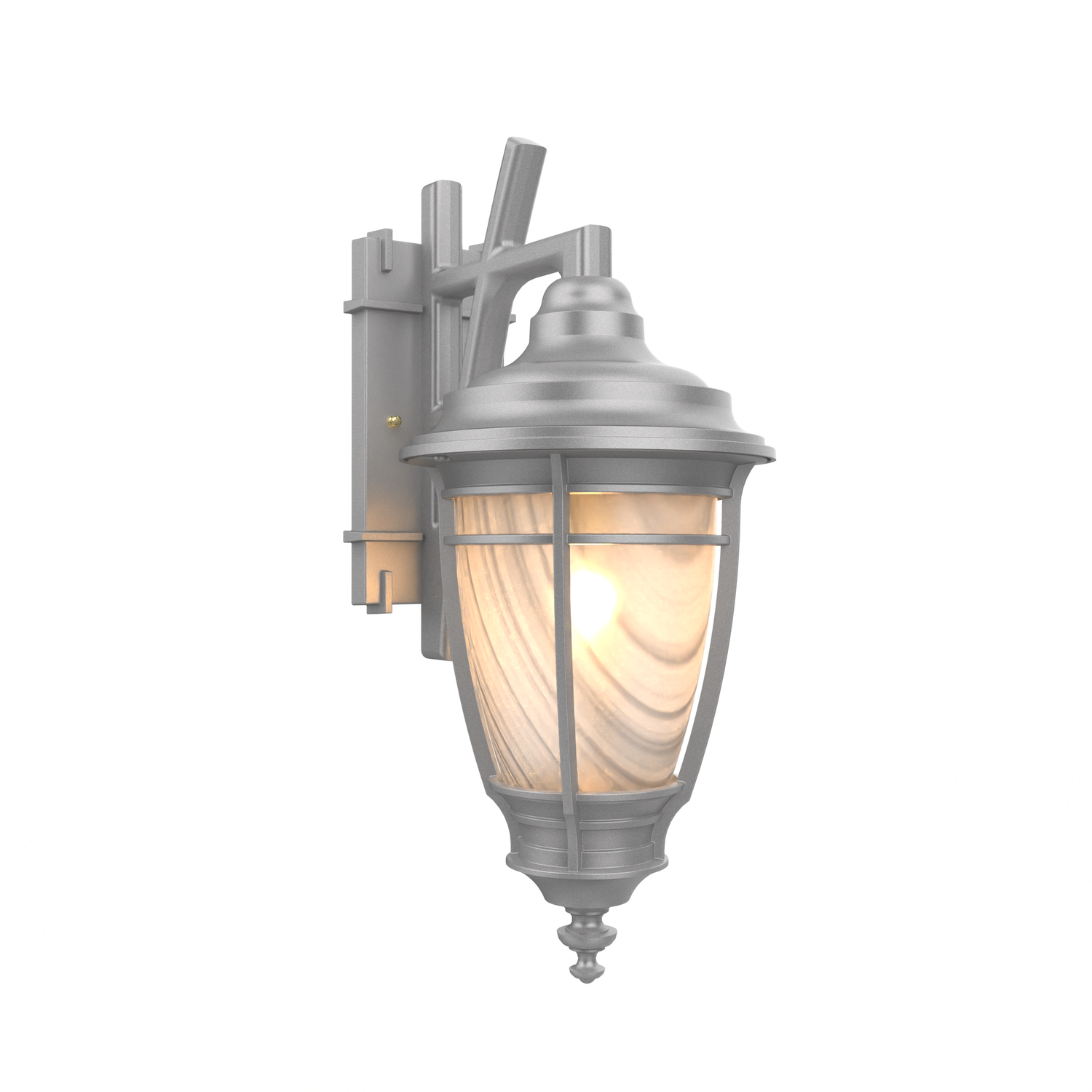 Portland - Wall mount decorative arm down closed bottom small size - 10285