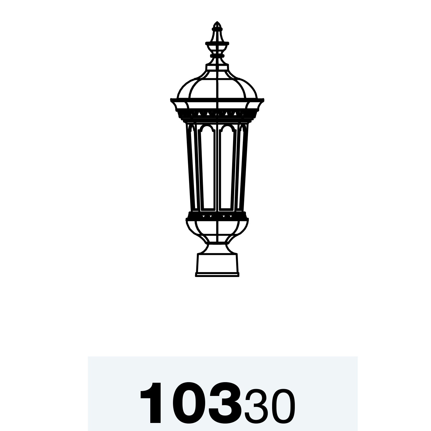 Milan - Tête de poteau format petit - 10330